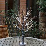 24LED Black Branch Imitation Snow Tree