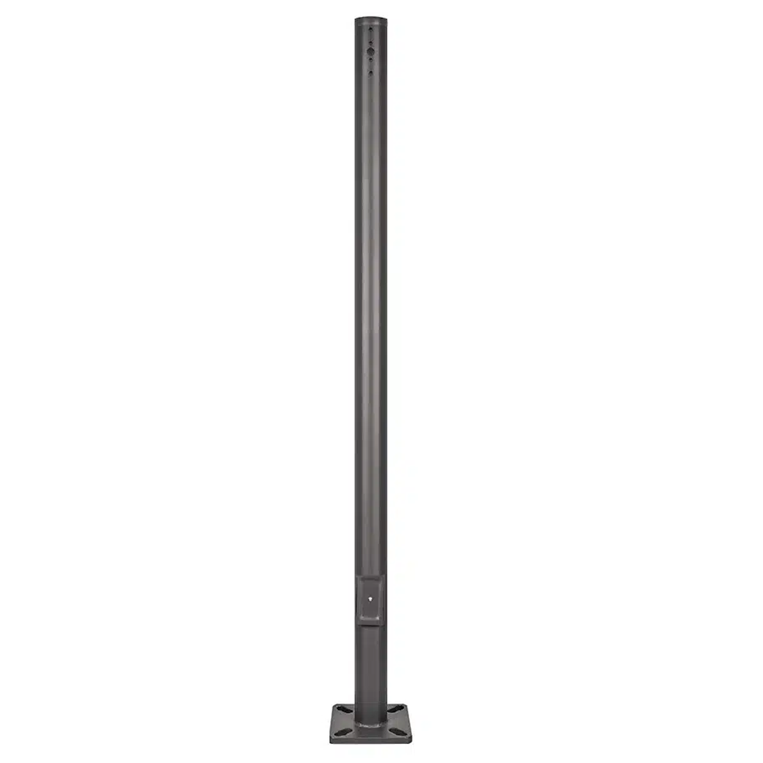 3 inch 10 Foot Steel Round Light Pole-Black housing | 11 Gauge