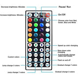 3M 5M 10M 3528 SMD RGB LED Strip Light Non-waterproof String Tape Kit 44 Key IR Remote Control