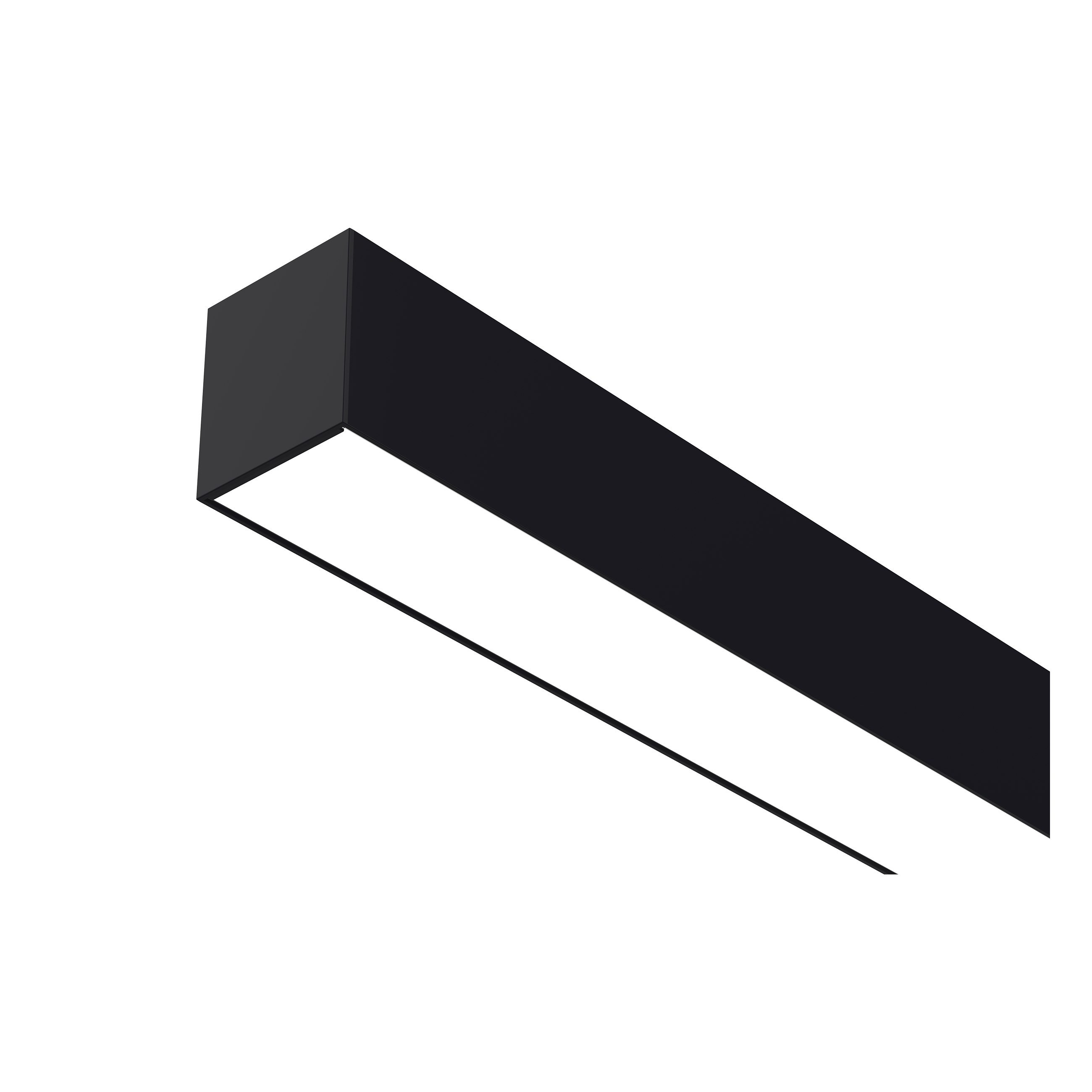 4 Pack-4 ft 50W Linkable Architectural LED Linear Strip Light-Down Light-Color 3500K/4000K/5000K Selectable-5.750 Lumens-Black Color-0~10V Dimming