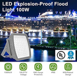 200W LED Explosion-Proof Floodlight, Hazardous Location Flood Lights,100-277V,5000K
