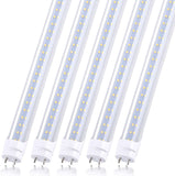 28w Led Tube Light Bulb 4ft, 3360 Lumens, Cold White 6000K, Ballast Bypass Required, Bypass T8 T10 T12 Ballast 80W F48T8 Fluorescent Replacement Dual-End Powered Clear Cover AC 85-265V Pack of 4