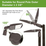 300W LED Parking Lot Pole Lights-42000LM-5700K-1000W MH Equiv-DLC & UL Listed
