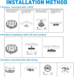 3watts Tunable 30/40/60W LED Canopy Ceiling Light,8400Lm, 5000K, 100-277VAC,ETL&DLC Listed - LEDLIGHTING WHOLESALE