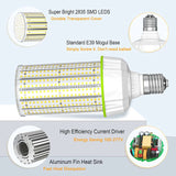 100W LED Corn Lights, cUL DLC Corn Retrofit Bulb 5000K Daylight 14500Lm E39 AC100-277V Warehouse Parking Lot Street Area Light