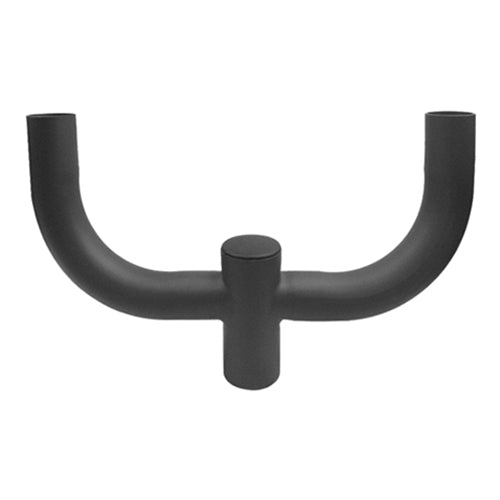Tenon Adapter. 180 Degree Round Double Bullhorn Tenon for 2 fixtures. LED Street Light. Shoebox Parking Light. Parking Lot Pole Bracket