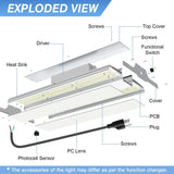 100W 150W 200W 240W 300W 400W CCT & WATT Adjustable Warehouse Supermarket Workshop Linear High Bay LED Panel Lights