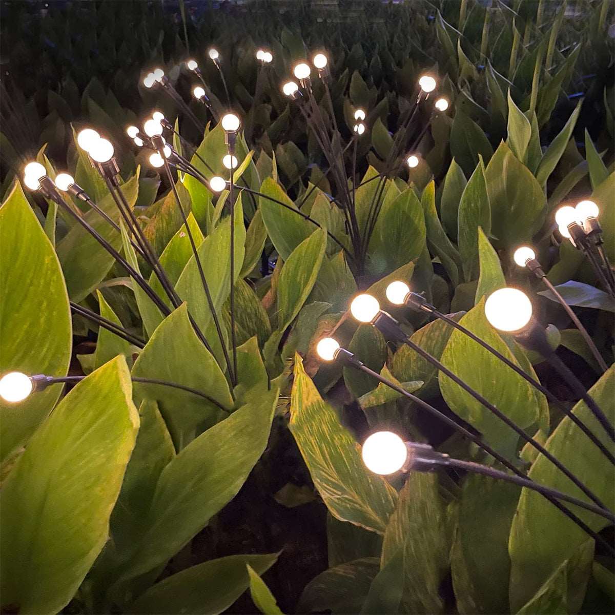 40 LED Christmas Lights Navidad Decor Simulation Firefly Solar Light