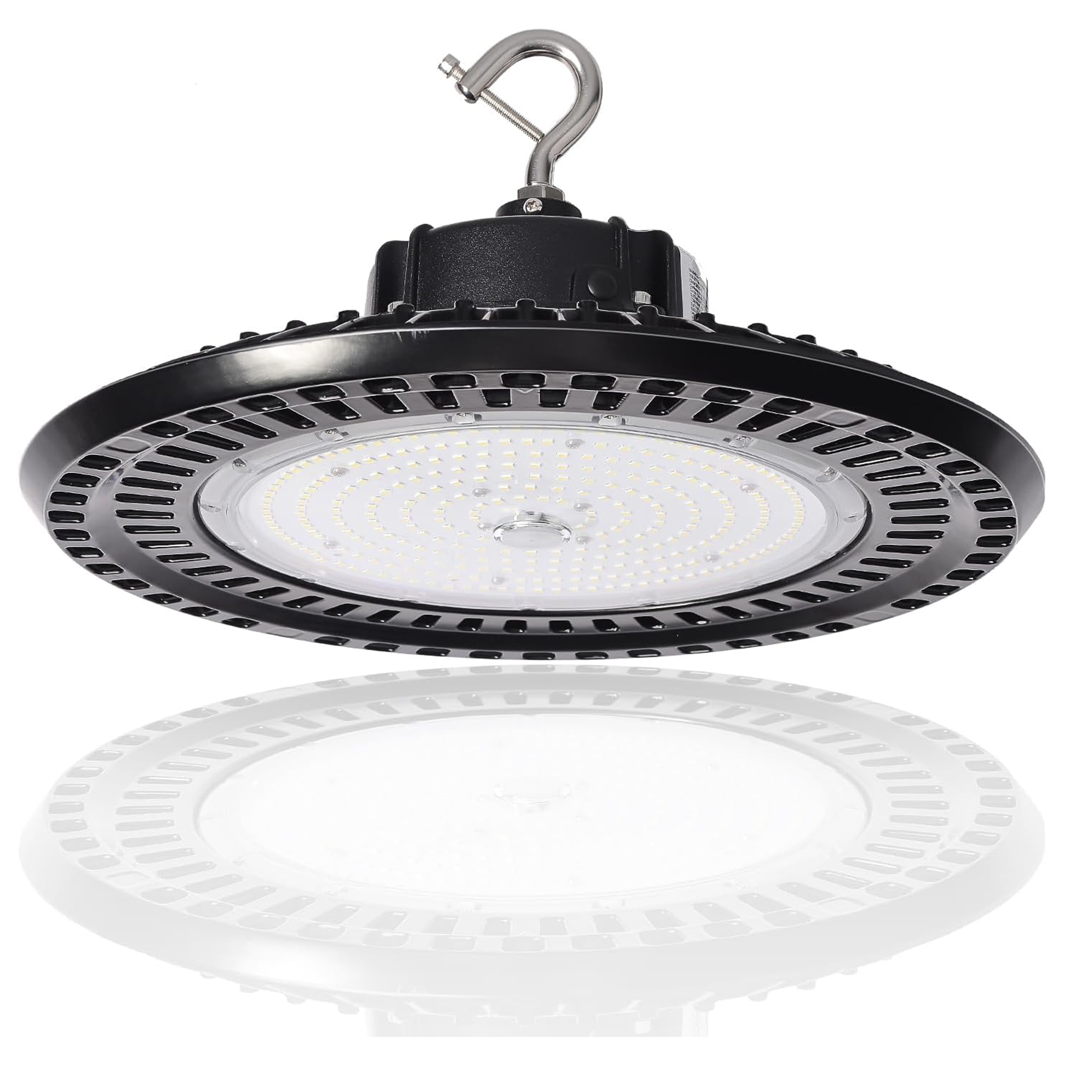 100W LED UFO High Bay Light-CCT 5000K-AC 100-277V-16.000 Lumens-5 Years warranty-ETL+DLC 5.1