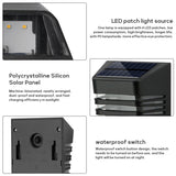 Solar LED Light Outdoor Solar-Fence Lights Waterproof - LEDLIGHTING WHOLESALE