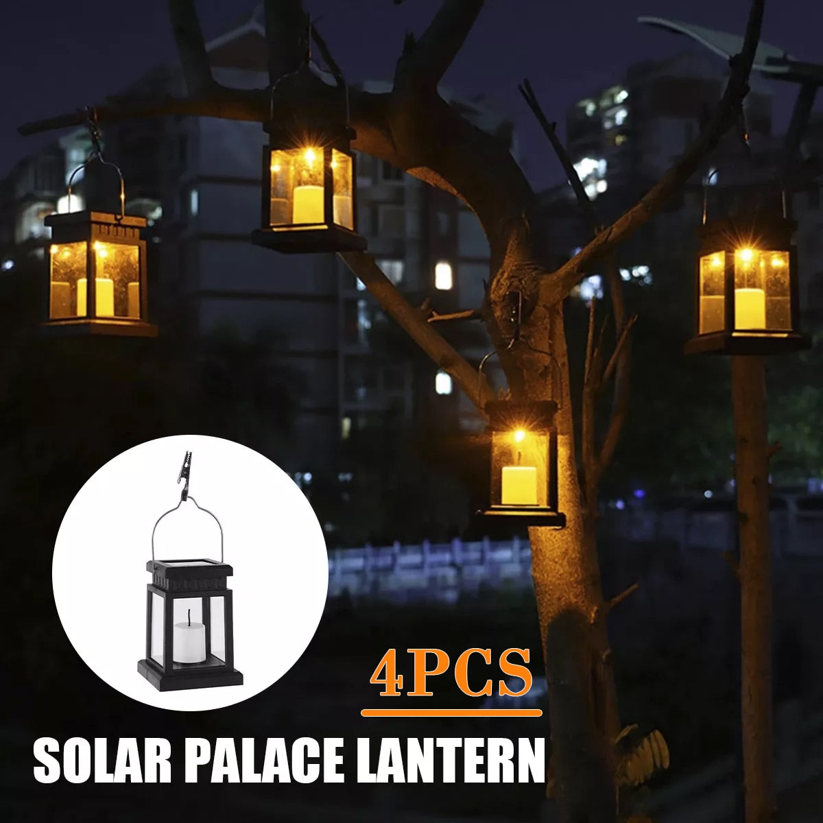 Solar Palace Lantern Garden Lamp- Outdoor Camping Lantern Lawn-Garden Decor - LEDLIGHTING WHOLESALE