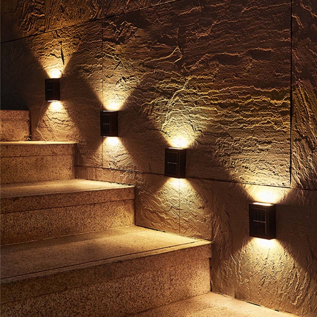 Solar LED Outdoor Lighting-Super Bright Waterproof Wall Lamp - LEDLIGHTING WHOLESALE