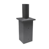 Tenon Adaptor for 5 inch OD Square Pole Top- For Parking Lot Lights With Slip Fit Mount
