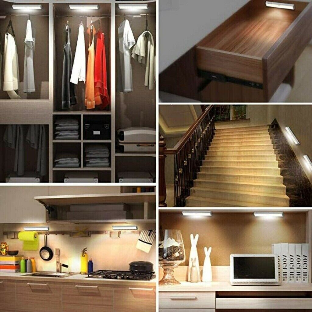 LED Motion Sensor Closet Light Wireless Night Light Cabinet Wardrobe Kitchen - LEDLIGHTING WHOLESALE