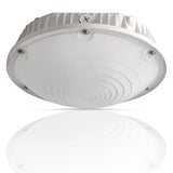 LED Round Canopy Light - 30W/40W/60W Selectable - 5000K - Surface Mount Low Bay Light - Parking Garage Lighting