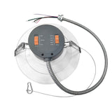 8 inch 17/24/30W Commercial Recessed Downlight-5CCT 2700K/3000K/3500K/4000K/5000K Selectable-0~10V Dimmable - LEDLIGHTING WHOLESALE