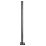 4.5 inch 20 Foot Steel Round Light Pole-Black housing | 11 Gauge