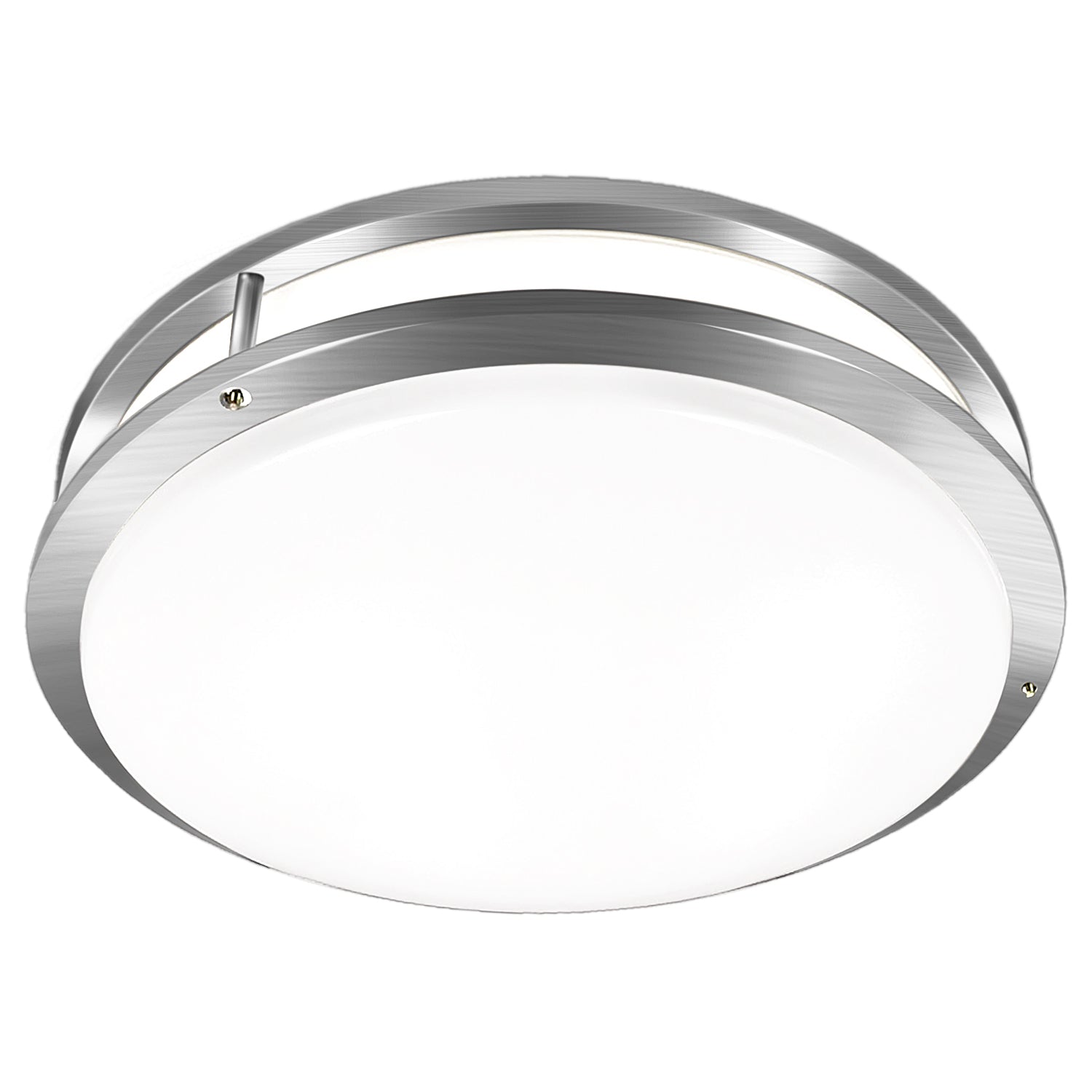 TANLITE 16 Inch Double Ring Flush Mount Ceiling Light. 3500/4000/5000K Adjustable. Dimmable LED Ceiling Light Fixture for Kitchen Hallway. Brushed Nickel. 25W (170W Eqv.). 1675 Lm. Energy Star