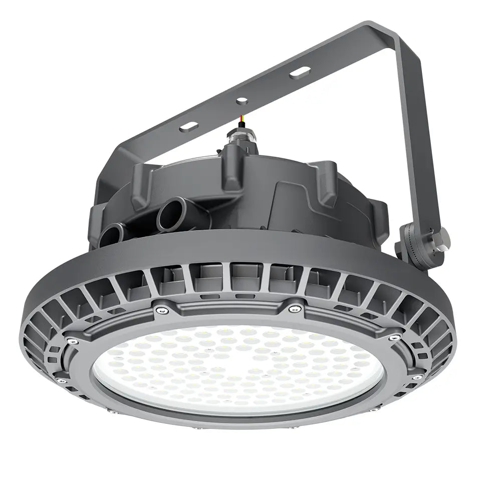 300W LED Explosion Proof Round High Bay Light | Hazardous Location Lighting | Class I Division II | 39.000 Lumens. 5000K. AC100-277V