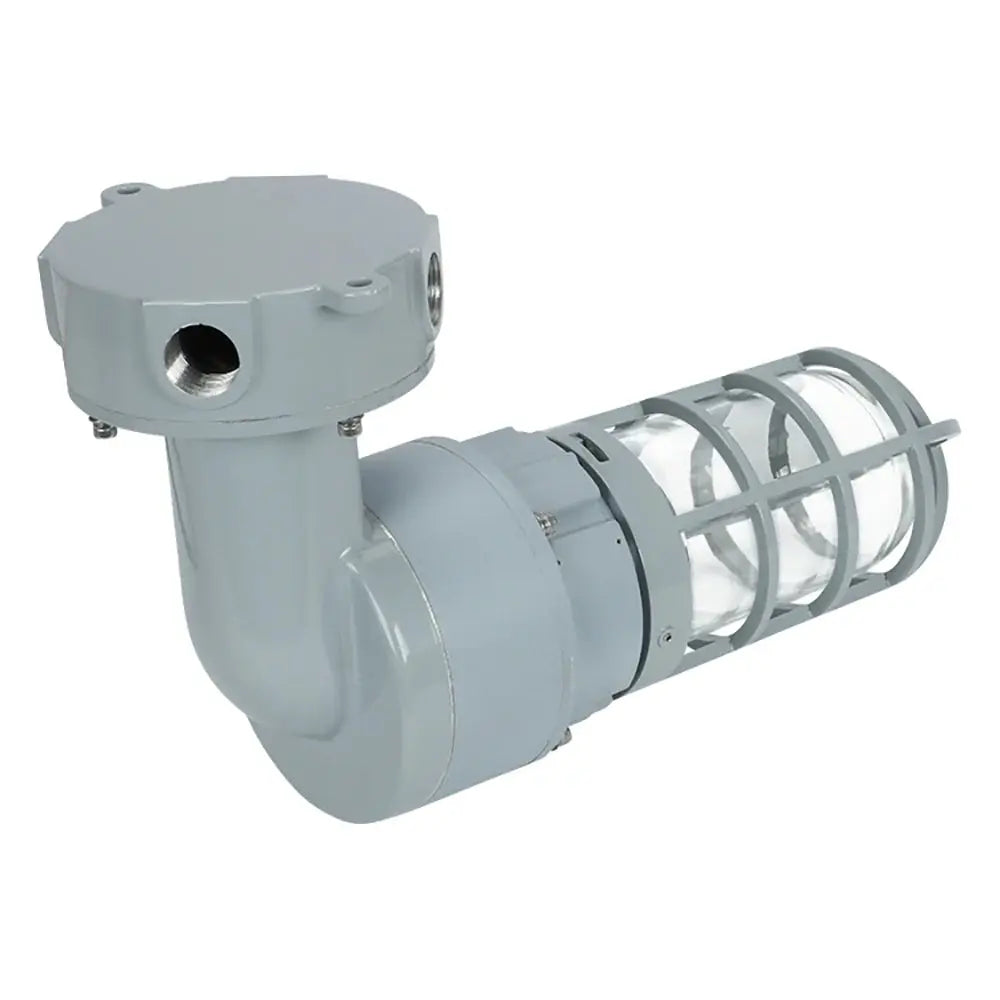 27W LED Explosion Proof Jelly Jar Light - Class I Division 2 Hazardous Location Light - 5000K 100-277V Dimmable - Industrial Cage Light Fixture
