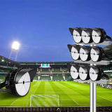 LED Stadium Light 500W - 75000LM 5000K - 200-480V - NEMA 4 - 0-10V Dimmable - Sports Field & High Mast Lighting