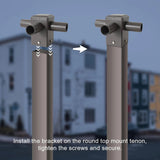 Tenon Top 90 Triple Adapter with 3 arm adapters for 4 Inch Square Poles