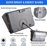 80W LED Wall Pack-CCT 5000K-Photocell Included-Waterproof IP65 - DLC Listed- 5 Years Warranty