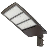 LED Parking Lot Light-450/400/380W Selectable -Shoebox Area Light-10KV Surge Protector-CCT 5000K-AC 100~277V-DLC & UL Listed