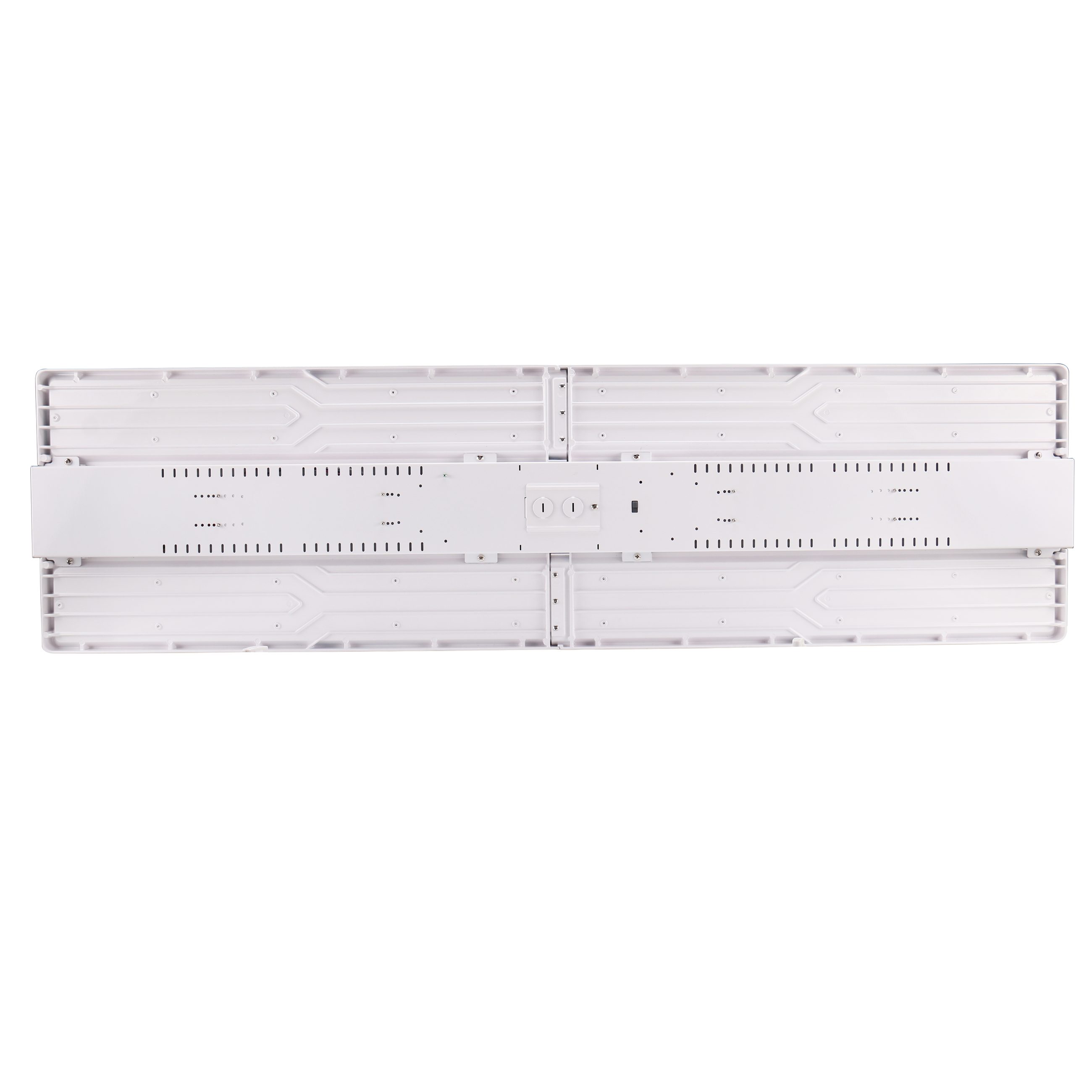 4FT LED Linear High Bay Light-400/380/360W Wattage Selectable-CCT 5000K-Sensor Ready-Up to 58.000 Lumens Output-UL+DLC 5.1 Certified