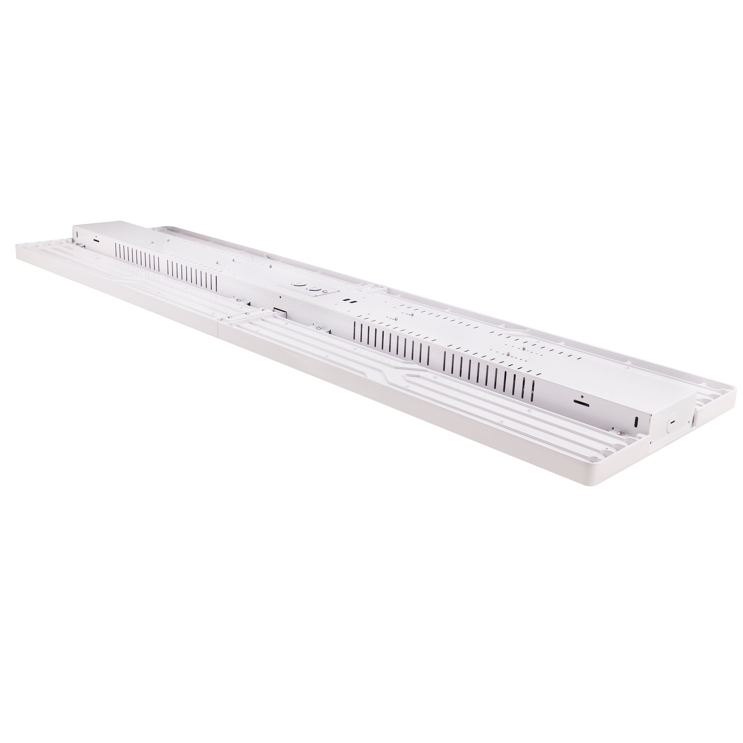4FT LED Linear High Bay Light-400/380/360W Wattage Selectable-CCT 5000K-Sensor Ready-Up to 58.000 Lumens Output-UL+DLC 5.1 Certified