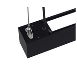 4 Pack-4 ft 50W Linkable Architectural LED Linear Strip Light-Down Light-Color 3500K/4000K/5000K Selectable-5.750 Lumens-Black Color-0~10V Dimming