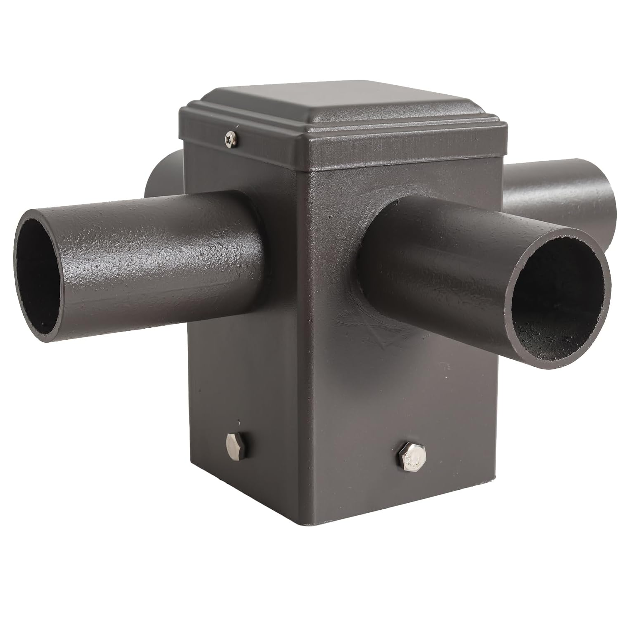 Quadruple 90° Tenon Adapter with 4 Horizontal Tenons For 4inch square light poles