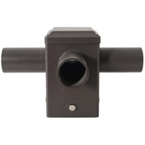 Quadruple 90° Tenon Adapter with 4 Horizontal Tenons For 4inch square light poles - LEDLIGHTING WHOLESALE