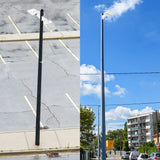 150W LED Shoebox Parking Lot Light – 5000K Daylight, White Housing, Outdoor Area & Street Light, UL Listed, AC 100-277V (No Photocell)