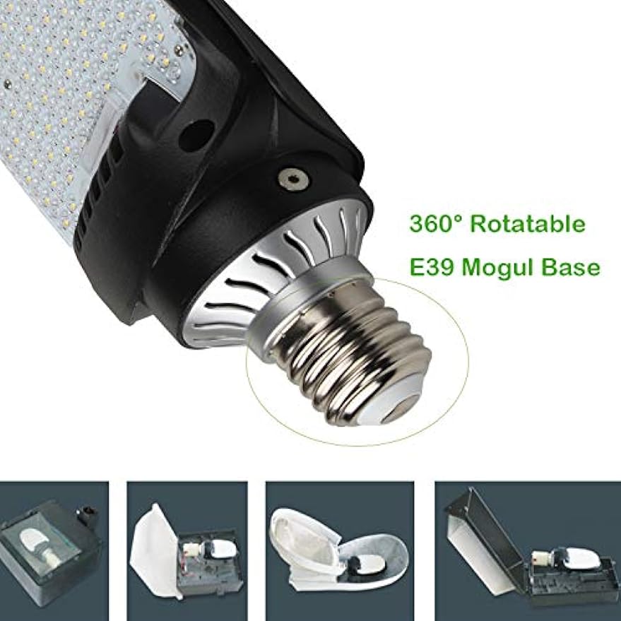 115W LED Shoebox Corn Retrofit Lamps - 16100 LM - 5000K Daylight - Rotatable E39 Mogul Base - LEDLIGHTING WHOLESALE