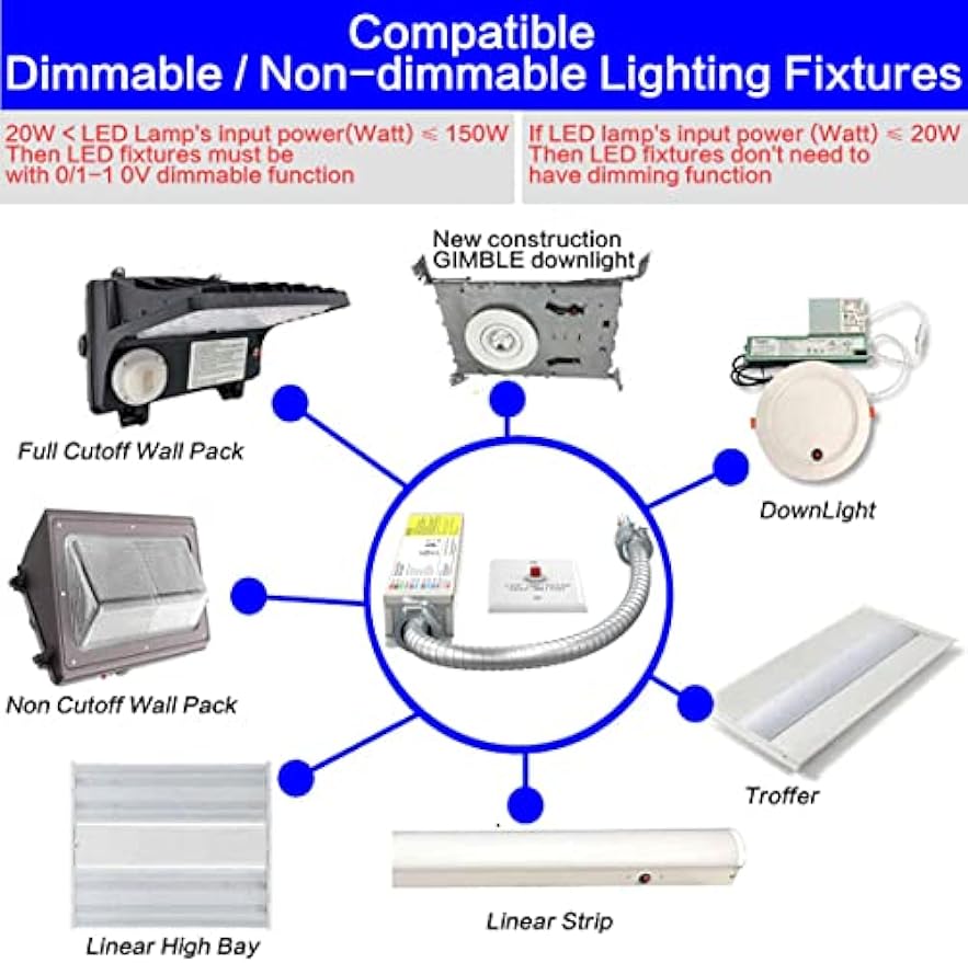 20W LED Emergency Driver Backup Battery 100-277V AC, UL Listed - LEDLIGHTING WHOLESALE