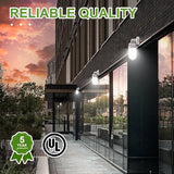 6-PACK LED Vapor Tight Jelly Jar Light 21W, 5000K, Wall/Ceiling Mount Vapor-Proof LED, IP65 Wet Rated Security Cage Light for Indoor and Outdoor Lighting, UL Certified - LEDLIGHTING WHOLESALE
