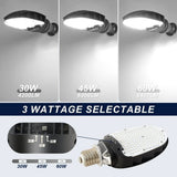 LED Corn Bulb E39 Base - 30/45/60W Selectable - Up to 8,400 Lumens 5000K Daylight - 200W MH/HPS Replacement - Commercial Retrofit Light for Parking Lot, Street & Wall Pack