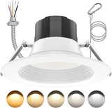 10 Inch Commercial LED Downlight 40W Retrofit Can Lights Adjustable 120-347V 5CCT ETL Listed