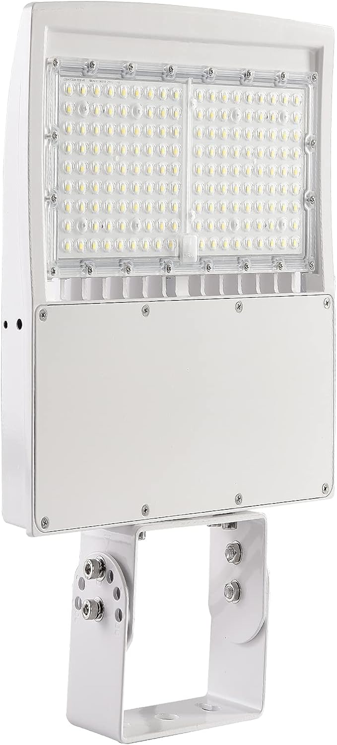 150W White LED Parking Lot Lights, LED Shoebox Pole Light, 21000Lm, 100-277Volt - LEDLIGHTING WHOLESALE