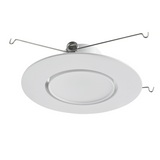 24 Pack-6 Inch Gimbal LED Recessed Downlight-Retrofit Lighting-1200 Lumens-2700K/3000K/3500K/4000K/5000K Selectable - LEDLIGHTING WHOLESALE