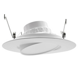 24 Pack-6 Inch Gimbal LED Recessed Downlight-Retrofit Lighting-1200 Lumens-2700K/3000K/3500K/4000K/5000K Selectable - LEDLIGHTING WHOLESALE