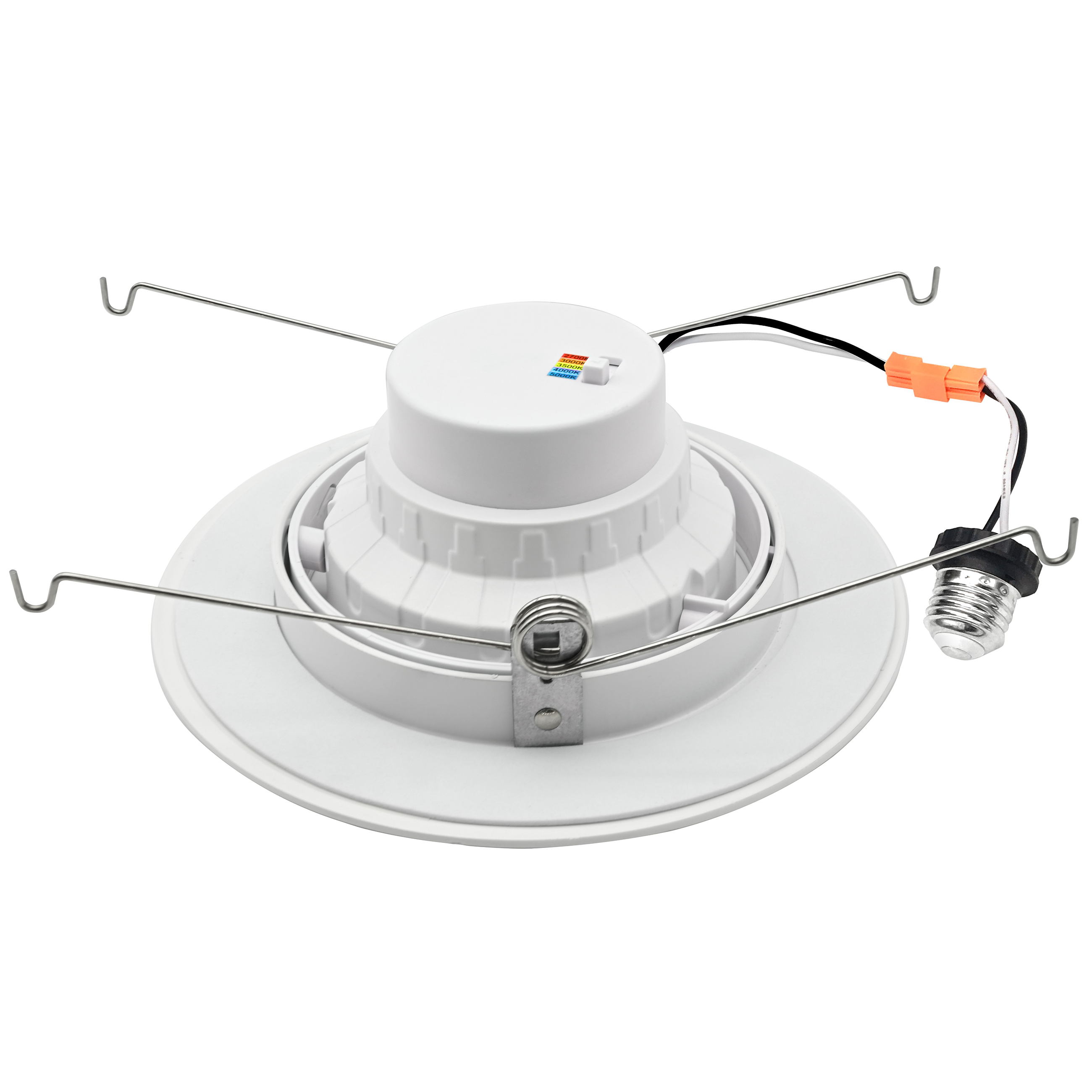 24 Pack-6 Inch Gimbal LED Recessed Downlight-Retrofit Lighting-1200 Lumens-2700K/3000K/3500K/4000K/5000K Selectable