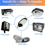 LED Corn Bulb E39 - 75/95/115W Selectable - 15,525 Lumens - 5000K Daylight - 400W MH/HPS Replacement - Commercial Retrofit Light for Parking Lot - Shoebox & Wall Pack