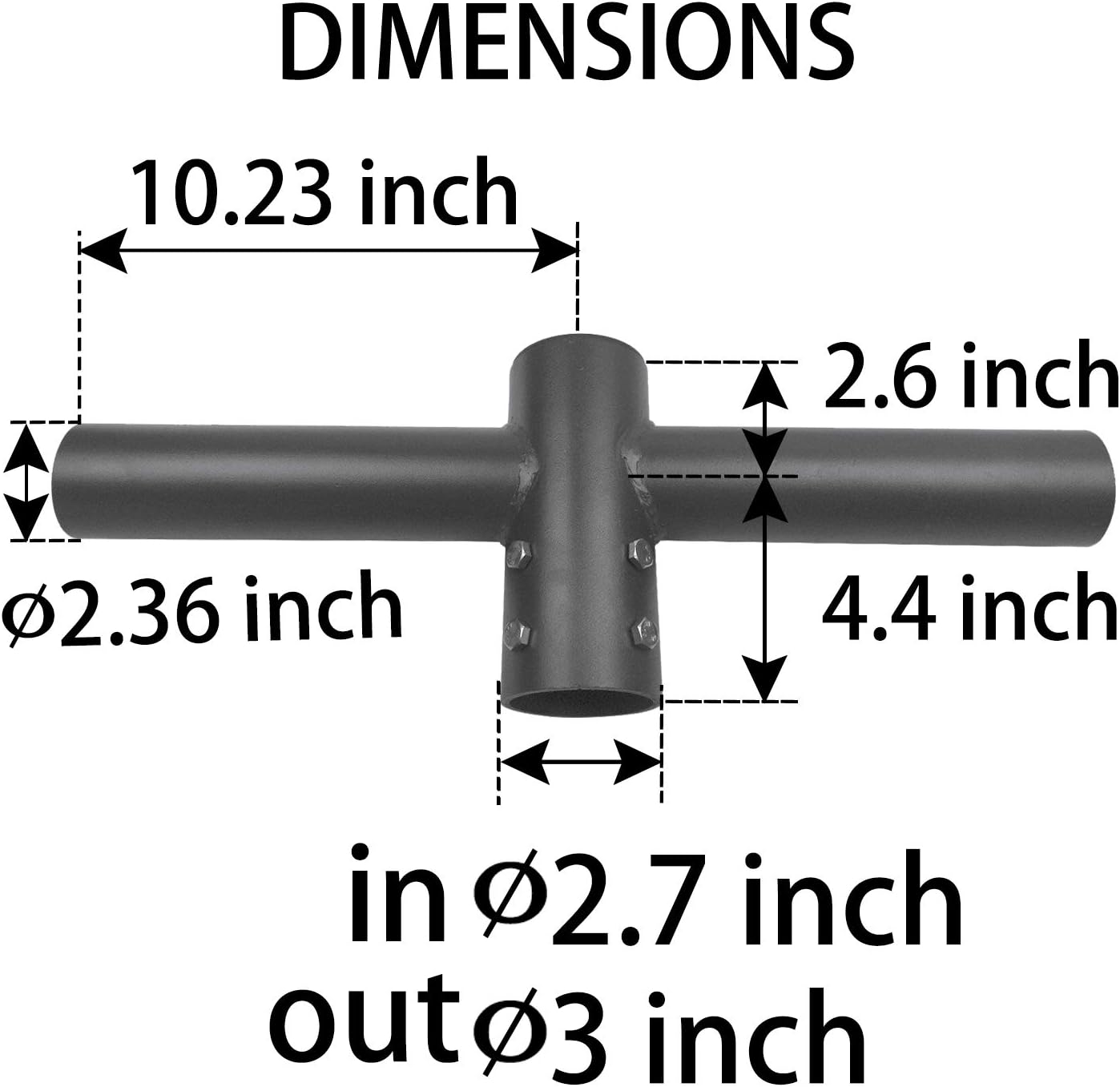 180 Degree Twin Spoke Bracket Mounting Accessories, Double 180° Horizontal Tenon Adapter, for LED Flood Light, Area Outdoor Light - LEDLIGHTING WHOLESALE