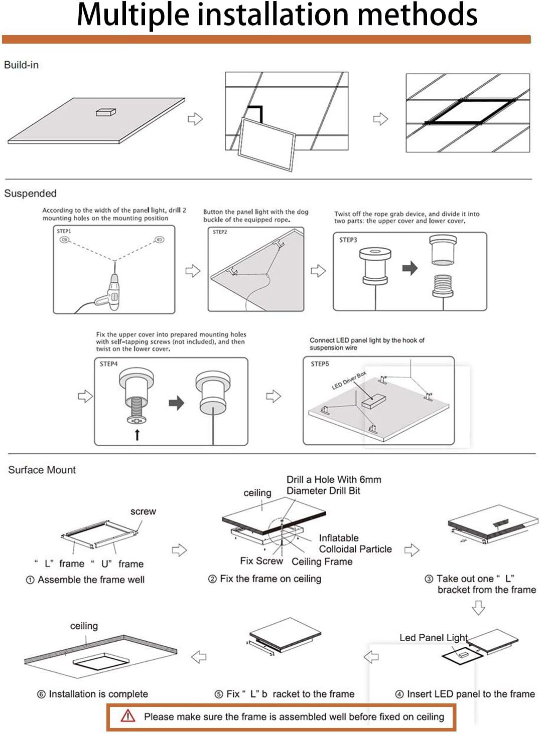 4 Pack,2x2 FT LED Flat Panel Troffer Light, 36W 4000K 4,695 Lm AC100-277V, UL DLC Listed - LEDLIGHTING WHOLESALE