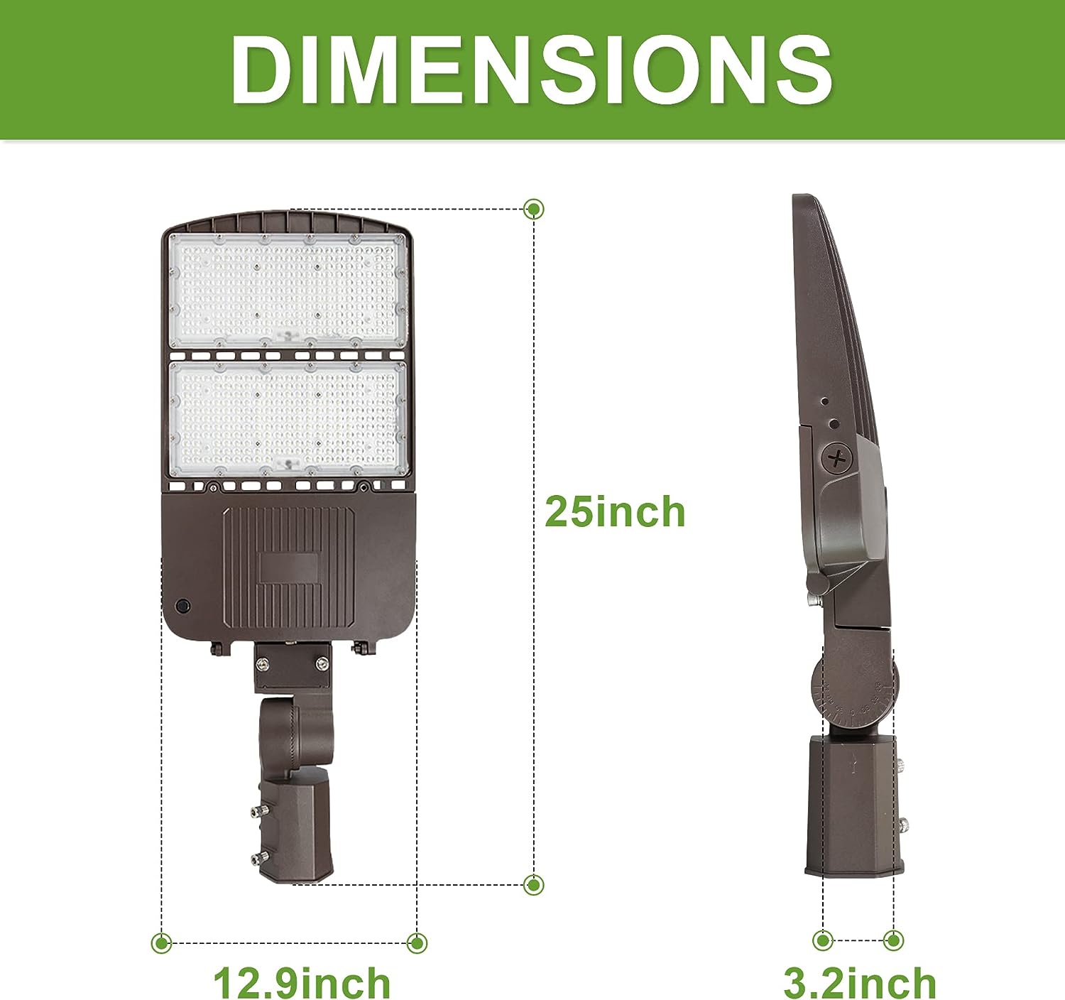 300W LED Parking Lot Pole Lights-42000LM-5700K-1000W MH Equiv-DLC & UL Listed - LEDLIGHTING WHOLESALE