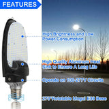 LED Corn Bulb E39 - 75/95/115W Selectable - 15,525 Lumens - 5000K Daylight - 400W MH/HPS Replacement - Commercial Retrofit Light for Parking Lot - Shoebox & Wall Pack