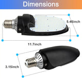 LED Corn Bulb E39 - 75/95/115W Selectable - 15,525 Lumens - 5000K Daylight - 400W MH/HPS Replacement - Commercial Retrofit Light for Parking Lot - Shoebox & Wall Pack