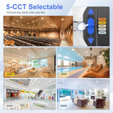10 Inch Commercial LED Downlight 40W Retrofit Can Lights Adjustable 120-347V 5CCT ETL Listed